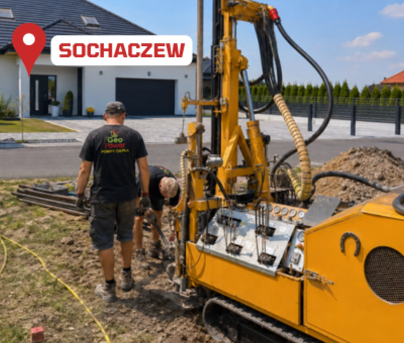 Odwiert pionowy pod pompy ciepła w Sochaczewie