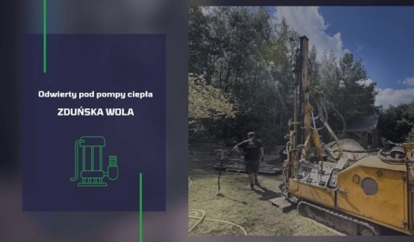 Odwierty pod pompy ciepła Zduńska Wola – ceny